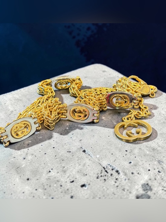 Gucci Jewelry - Gucci Gold-Tone Double G Pendant Chain Necklace